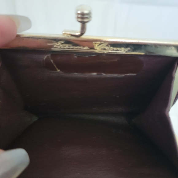 Etienne Aigner Vintage Burgundy Authentic Coin Purse - Picture 8 of 12
